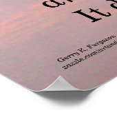 VOUS AVEZ VOTRE FAÇON DE NIETZSCHE POSTER (Coin)