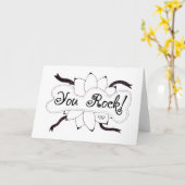 Vous basculez la carte tirée par la main de (Fleur jaune)