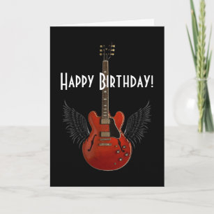 Fetes Occasions Speciales Joyeux Anniversaire Fils Carte Guitare Rock Cartes De Voeux Papeterie