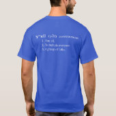 Vous (blanc sur l'obscurité) T-shirt (Dos)