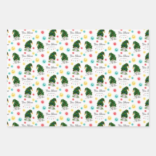 Vous Brille Du Papier D'Enveloppement Gnome Si Lum (Devant 3)