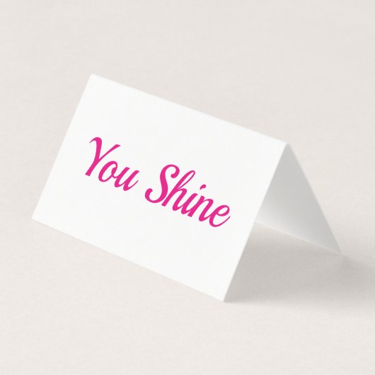 Vous Brille | Mini Encouragement & Carte de remerc (Front)