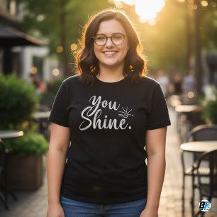 Vous Brillez - Élégant T-shirt pour Femme de Grand