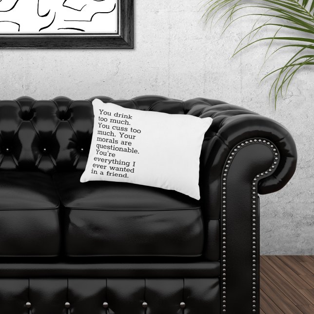Vous buvez trop de Coussin Accent (Créateur téléchargé)