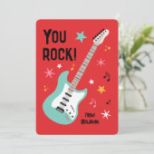 Vous carte de la Saint-Valentin de classe de guita (Debout devant)