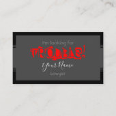 Vous cherchez un avocat en difficulté carte de vis (Devant)