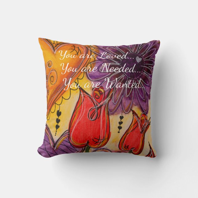 Vous coussin êtes aimés, nécessaires et Recherchés (Recto)