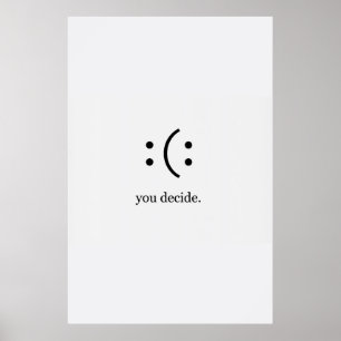 Vous décidez de poster un sourire