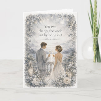 Vous Deux Changez le Monde Carte de Mariage | Roma