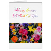 Vous deux Joyeux bouquet de fleur de printemps de (Devant)