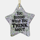 Vous devenez - ornement de Noël d'étoile (Gauche)