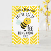 vous devez être la meilleure carte d'enseignant ja (Fleur jaune)