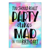 Vous devriez faire la fête comme MAD à votre anniv (Devant)