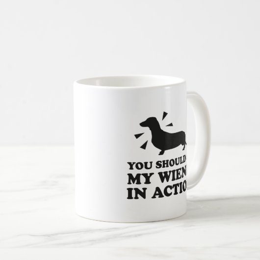 Vous Devriez Mon Écran En Action Café Mug (Devant droit)