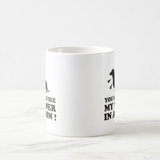 Vous Devriez Mon Écran En Action Café Mug (Centre)