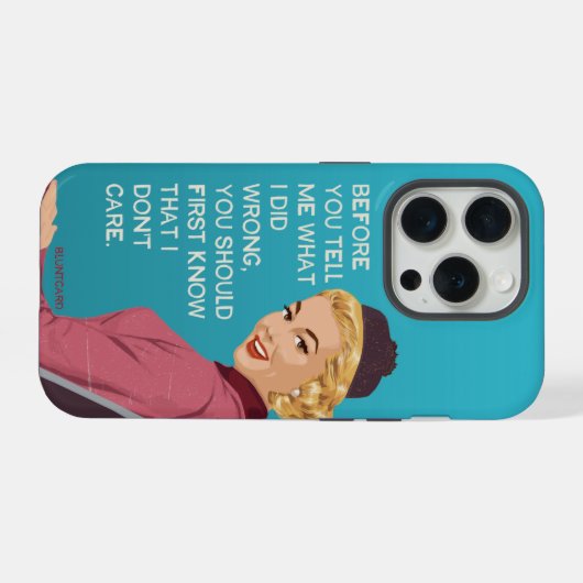 Vous devriez savoir que je m'en fiche. (Verso Horizontal)