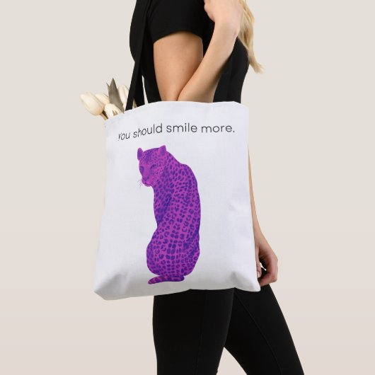 Vous Devriez Sourire Plus Gros Chat Sac À Épaule (De près)