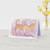 Vous envoyer une carte de Kitty Hug virtuelle (Fleur jaune)