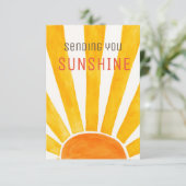 Vous Envoyer Une Carte De Voeux Sunshine. (Debout devant)