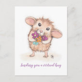 Vous envoyer une carte postale de souris Hug Virtu (Devant)