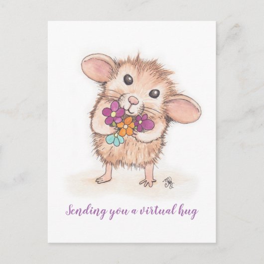 Vous envoyer une carte postale de souris Hug Virtu (Devant)