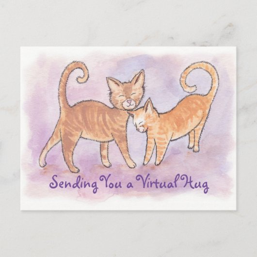 Vous envoyer une carte postale Hug Kitty virtuelle (Devant)