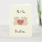 Vous et moi... Carte Valentine (Devant)