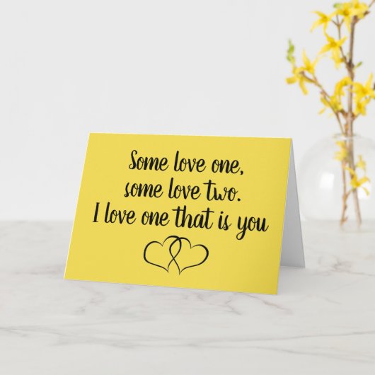 VOUS ET MOI FAISONS UNE **MERVEILLEUSE CARTE D'AMO (Fleur jaune)