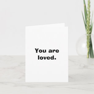 Vous êtes adoré carte de note