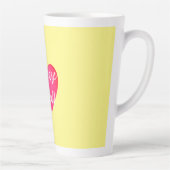 Vous êtes adoré latte jaune Mug (Droite)