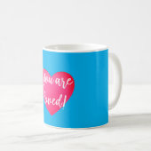 Vous êtes adoré Mug Bleu (Devant droit)