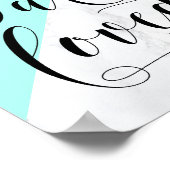 Vous êtes aimé | Affiche de nurserie en faux marbr (Coin)