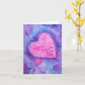 Vous Êtes Aimé Carte Aquarelle Unique (Fleur jaune)