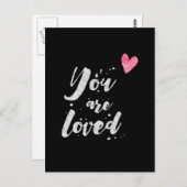 Vous êtes aimé - Carte Inspirationnelle (Devant / Derrière)