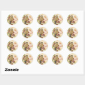 Vous Êtes Aimé Chouette Stickers Rond (Feuille)