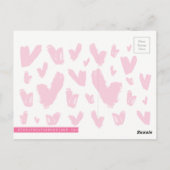 Vous Êtes Aimé Pink Encouragement Carte Postale (Dos)