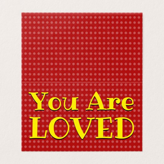 Vous êtes aimé Platonic Valentine Carte pour notes (Outside Unfolded)