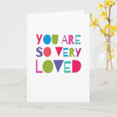 Vous êtes aimé Sweet Greeting Carte d'amour modern (Fleur jaune)