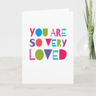 Vous êtes aimé Sweet Greeting Carte d'amour modern