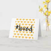 Vous êtes aimés ! Carte (Fleur jaune)