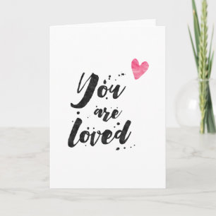 Vous êtes aimés - carte de voeux inspirée