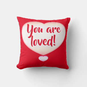 Vous êtes aimés ! Coussin décoratif