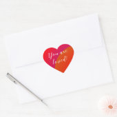 Vous êtes aimés ! Stickers Coeur (Enveloppe)