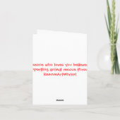 Vous êtes ainsi carte pour notes de carte d'amour (Dos)