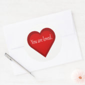 Vous Êtes Amoureux Coeur Affirmative Sticker (Enveloppe)