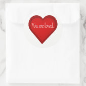 Vous Êtes Amoureux Coeur Affirmative Sticker (Sac)