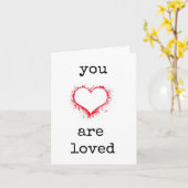 Vous Êtes Amoureux, Coeur Rouge, Carte D'Encourage (Fleur jaune)