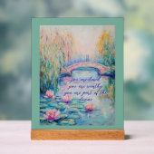 Vous Êtes Amoureux Monet Inspiré Symbole Acrylique (Neutre)