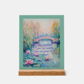 Vous Êtes Amoureux Monet Inspiré Symbole Acrylique (Recto)