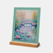 Vous Êtes Amoureux Monet Inspiré Symbole Acrylique (Angle)